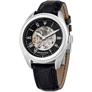 Montre MASERATI homme automatique acier bracelet cuir noir- MATY - Publicité