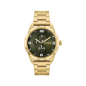 Montre HUGO Grip homme bracelet acier dorÃ© jaune- MATY