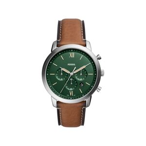 Montre FOSSIL Neutra homme chronographe, bracelet cuir marron- MATY