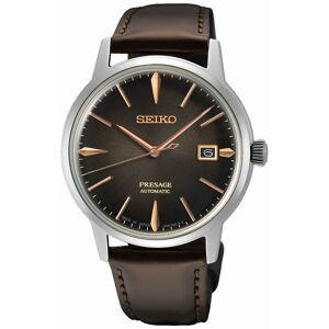 Montre SEIKO Presage homme automatique acier bracelet cuir marron- MATY