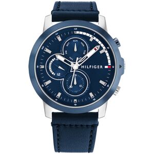 Montre TOMMY HILFIGER Jameson homme acier bracelet cuir bleu- MATY