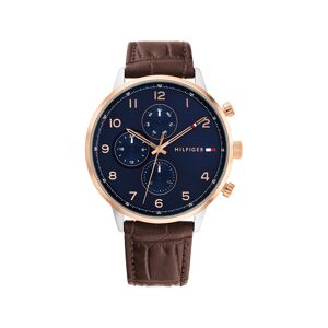 Montre TOMMY HILFIGER leonard homme bracelet cuir marron- MATY