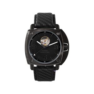 Montre HUMBERT-DROZ hd1 homme automatique, bracelet cuir noir- MATY