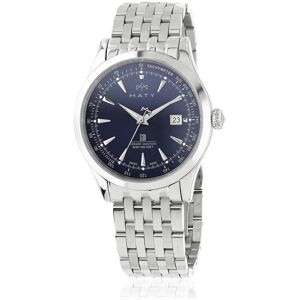 Montre MATY GM cadran bleu foncÃ© bracelet acier- MATY