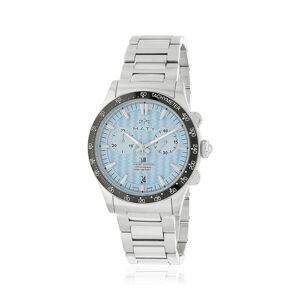 Montre MATY GM chronographe cadran bleu bracelet acier- MATY