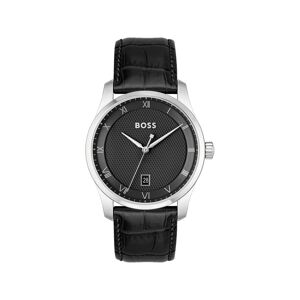 Montre BOSS business homme bracelet cuir noir- MATY