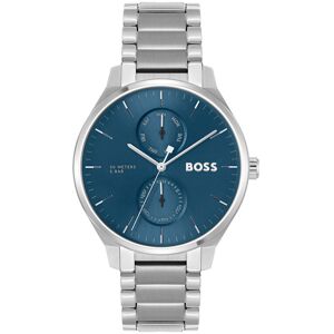 Montre BOSS business homme bracelet acier argent- MATY