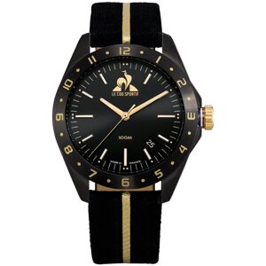 Montre LE COQ SPORTIF coq d'or homme bracelet tissu noir- MATY