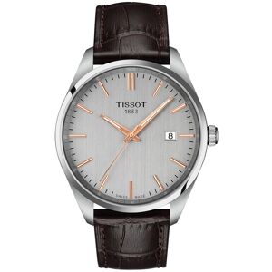 Montre TISSOT T-classic homme bracelet cuir brun- MATY