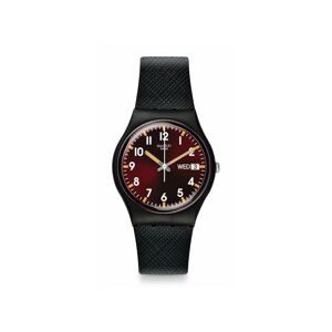 Montre SWATCH Gent biosourced Sir red homme bracelet matériau biosourcé noir- MATY - Publicité