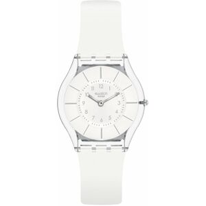 Montre SWATCH Skin classic biosourced White classiness homme bracelet silicone blanc- MATY - Publicité