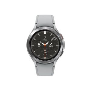Non communiqué Samsung Galaxy Watch4 Classic - 46 mm - argent - montre intelligente avec bande de sport ridge - fluoroélastomère - argent - affichage 1.4" - 16 Go - NFC, Wi-Fi, Bluetooth - 52 g - Publicité