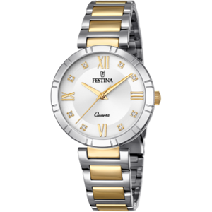 Montre Festina F16937/a Gris, Bracelet Acier Inoxydable, Femme