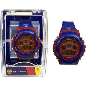 Fc Barcelona Digital Watch Bleu Bleu One Size unisex