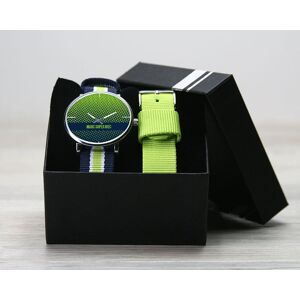 Cadeaux.com Montre duo Bleu vert Message