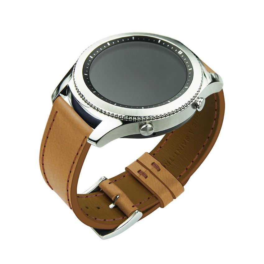 Noreve Bracelet en cuir pour montre connectée - 22mm – Griffe 1 Castan esparciate