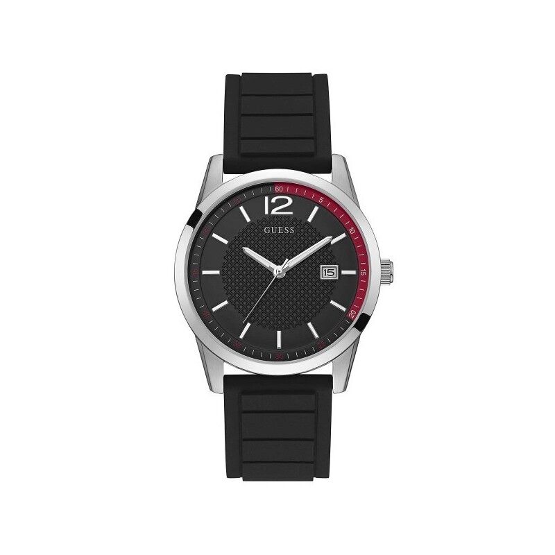 Guess Montre Guess Homme Perry Acier Silicone Noir W0991G1