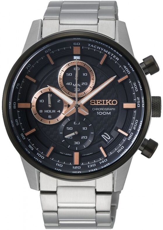 Seiko Montre Homme Chrono Acier SSB331P1