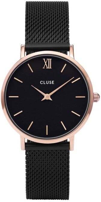 CLUSE Minuit Montre Femme Acier Noir Milanais CW0101203024