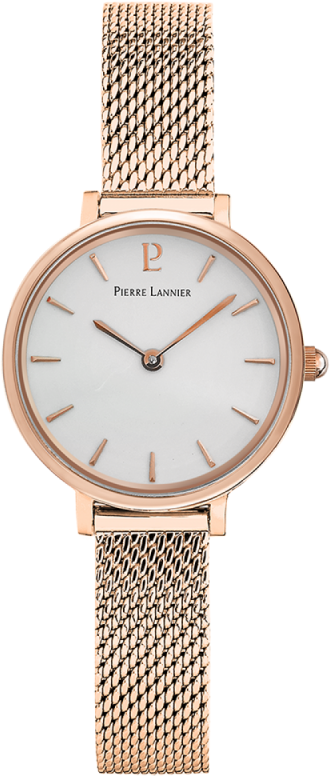 Pierre Lannier Nova Femme Acier Milanais Doré Rose 014J928