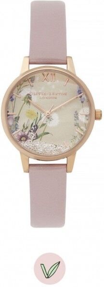 Olivia Burton The Wishing Watch Montre Femme Acier Doré Rose Cuir Violet OB16SG04