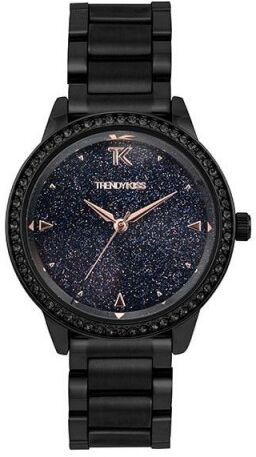 Trendy Kiss Montre Femme Trendy Kiss Quartz Bracelet Rose Cadran Bleu-TMRG10124-05