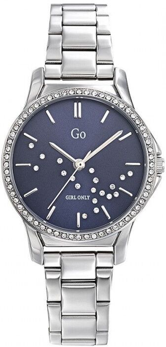 Go Girl Only Go Girl Montre Femme Acier Cadran Bleu Et Strass 695358