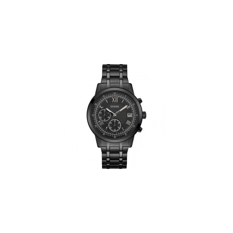 Guess Montre Guess Homme Summit Chrono Acier Noir W1001G3