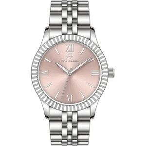 Luca Barra OROLOGIO DONNA CON CASSA IN ACCIAIO QUADRANTE ROSA, Argento