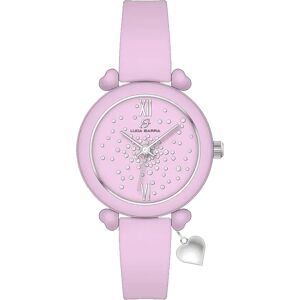 Luca Barra OROLOGIO DONNA IN SILICONE LILLA E CRISTALLI BIANCHI