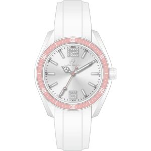 Luca Barra OROLOGIO DONNA IN SILICONE BIANCO E ROSA