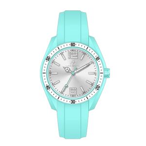 Luca Barra OROLOGIO DONNA IN SILICONE ACQUAMARINA E BIANCO