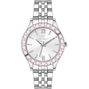 Luca Barra OROLOGIO DONNA IN ACCIAIO GHIERA CRISTALLI ROSA