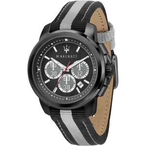 Maserati - Orologio cronografo  linea Royale cinturino bicolore cassa acciaio nero - FA-R8871637002-RE22