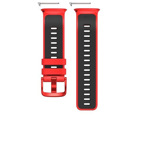 polar wrist band v2 s/l - cinturini ricambio red/black s + m/l