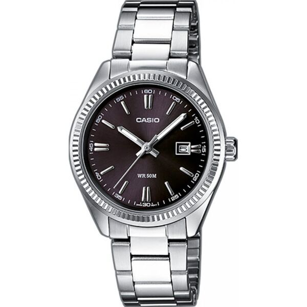 casio ltp-1302pd-1a1vef orologio donna quadrante analogico cassa e cinturino in acciaio inox colore silver - ltp-1302pd-1a1vef