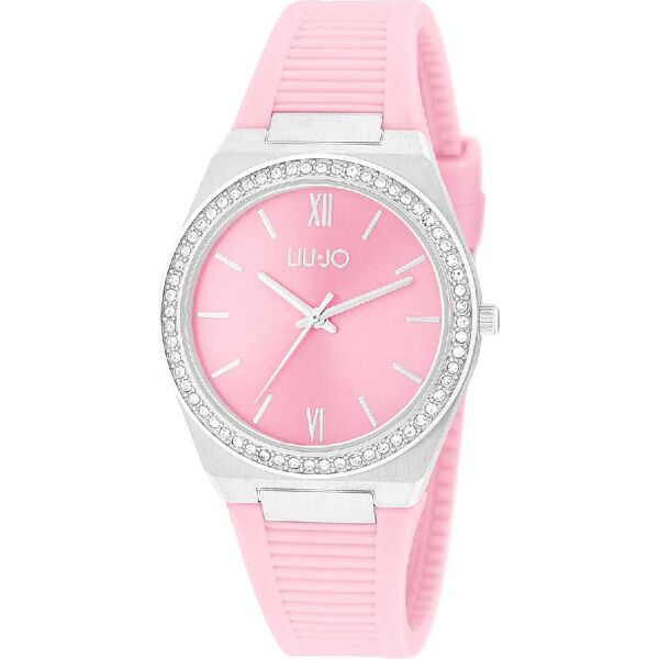 liu jo tlj1738 orologio donna quadrante analogico cassa inox e cinturino in silicone colore silver rosa - tlj1738