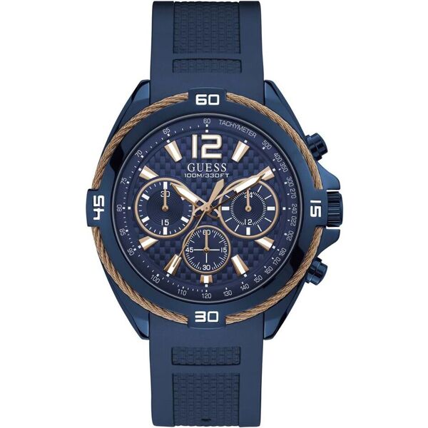 guess - orologio cronografo uomo  surge quadrante blu w1168g4-re21 - fa-w1168g4-re22 blu