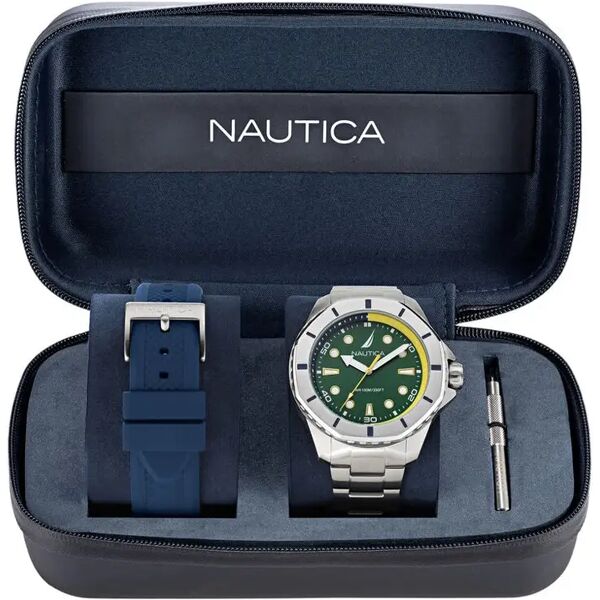 nautica - set orologio al quarzo  koh may bay box set napkms307 - 1684083