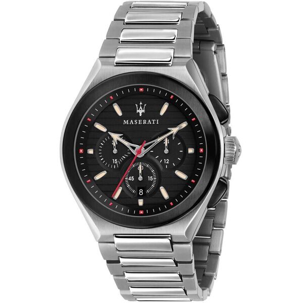 maserati - orologio  triconic con cinturino e cassa in acciaio silver - fa-r8873639002-re21 argentato