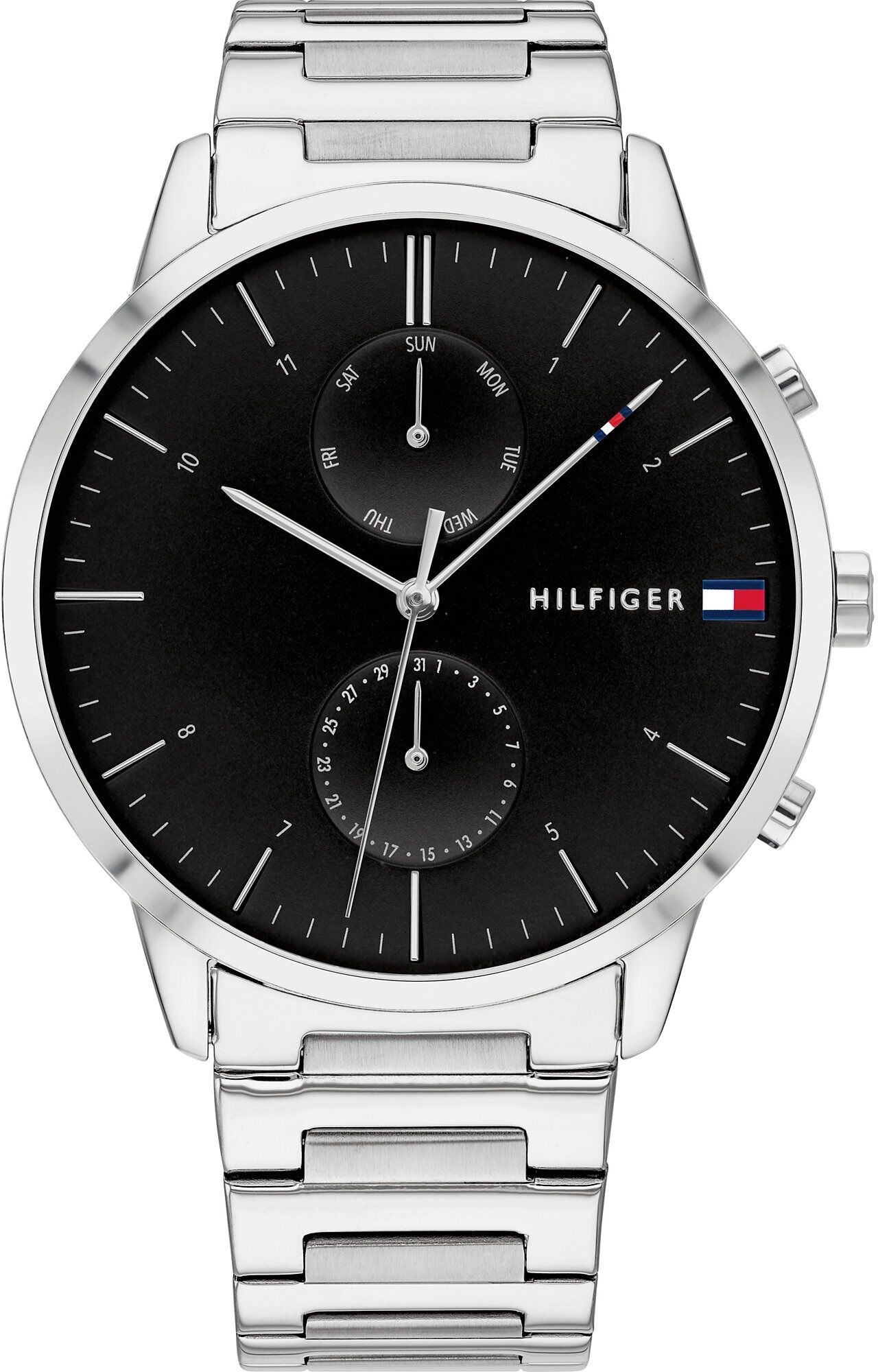 TOMMY HILFIGER Orologio analogico 'HUNTER' Argento