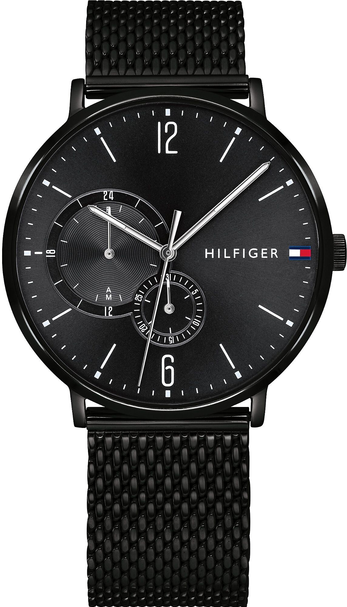 TOMMY HILFIGER Orologio analogico 'CASUAL' Nero