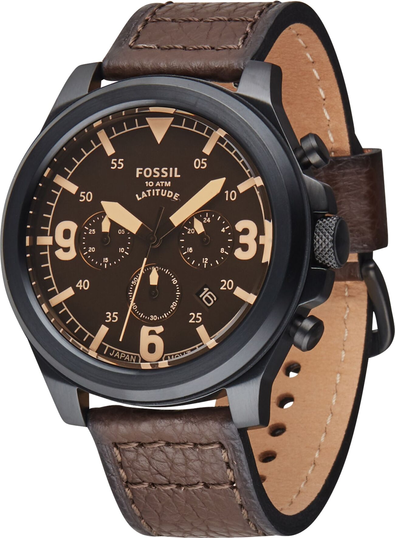 FOSSIL Orologio analogico 'Latitude' Marrone