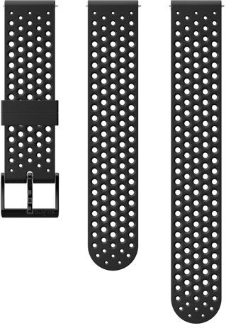 Suunto 20mm Athletic 1 Silicone Strap - cinturino orologio Black/Black S+M (120-220 mm)