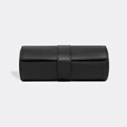 Smythson 'panama' Watch Roll, Black