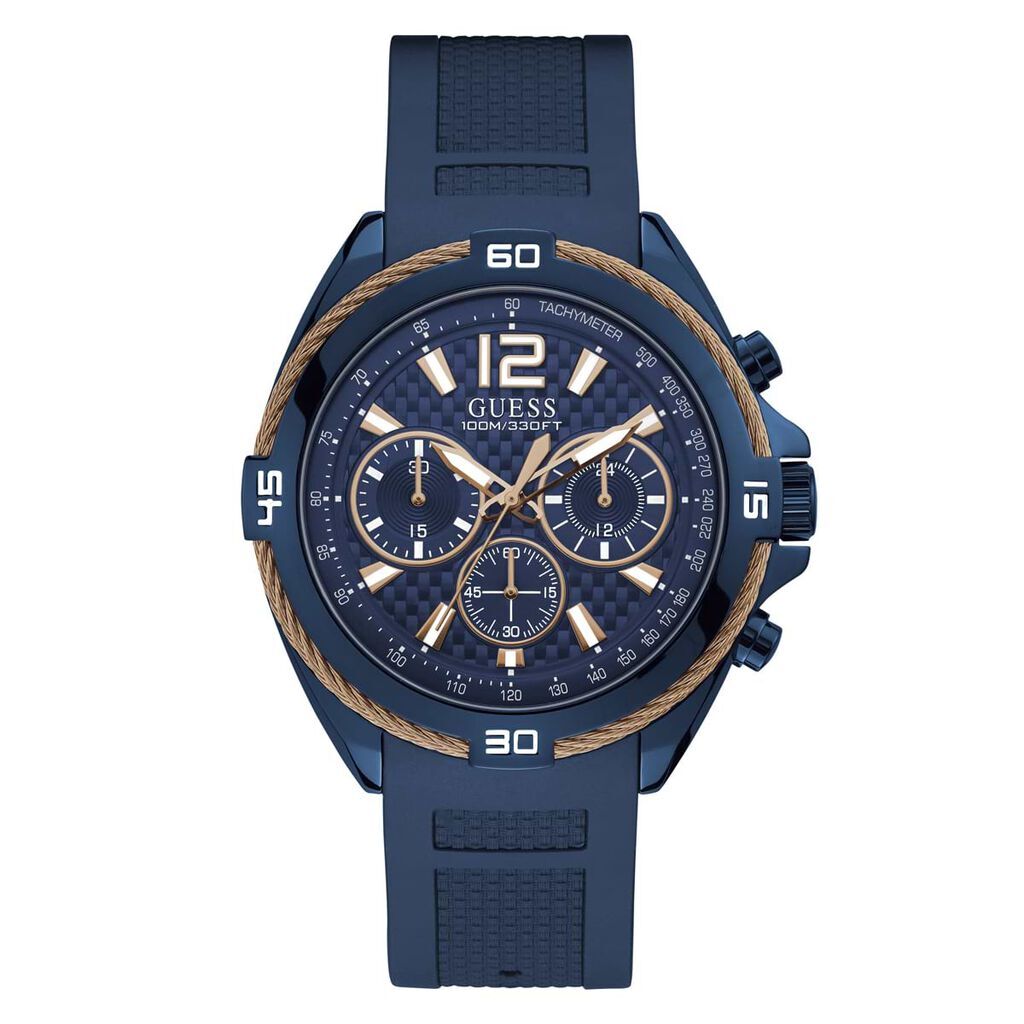 Guess - Orologio Cronografo Uomo  Surge quadrante blu W1168G4-RE21 - FA-W1168G4-RE22 Blu