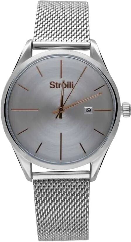 Stroili Marrakech 3h orologio silver con quadrante silver e dettagli rose gold Argentato