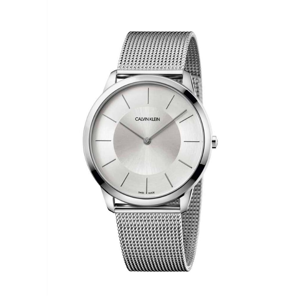 Calvin Klein - Orologio  solo tempo con cinturino maglia milanese e cassa in acciaio - FA-K3M2T126-SA20 Argentato