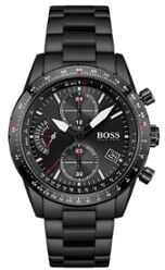 HUGO BOSS Pilot Edition Chrono horloge HB1513854 - Zwart