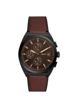 Fossil Everett Chronograph horloge FS5798 - Zwart